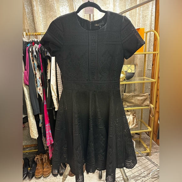 Maje Rafael Black Lace Dress - Picture 4 of 8